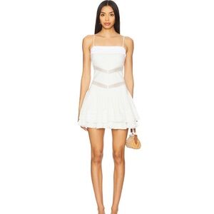 Free People Bliss Beauty Mini Dress In Ivory
